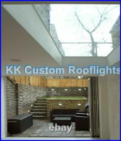 Laminated Skylight Lantern Rooflight Window Triple Glazed FREE KERB 1000x2500mm