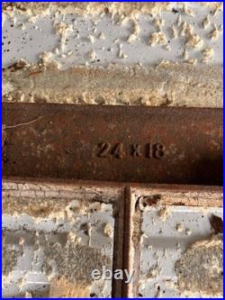 Large Vintage Cast Iron Skylight Frame Reclaimed Roof Light 82cm x 62cm