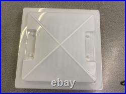 MPK 280 x 280mm ROOFLIGHT SKY LIGHT DOME COVER + HANDLES CARAVAN MOTORHOME WHITE