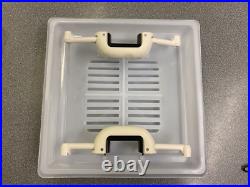 MPK 280 x 280mm ROOFLIGHT SKY LIGHT DOME COVER + HANDLES CARAVAN MOTORHOME WHITE
