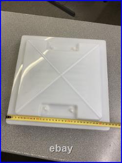 MPK 280 x 280mm ROOFLIGHT SKY LIGHT DOME COVER + HANDLES CARAVAN MOTORHOME WHITE