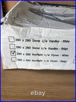 MPK 280 x 280mm ROOFLIGHT SKY LIGHT WITH FLYNET CARAVAN MOTORHOME WHITE