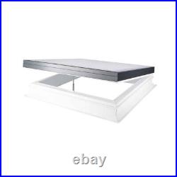 Manual Opening Flat Glass Rooflight 160mm Vertical Upstand Coxdome Lumiglaze