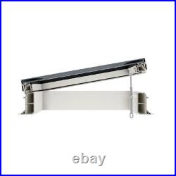 Manual Opening Flat Glass Rooflight 160mm Vertical Upstand Coxdome Lumiglaze