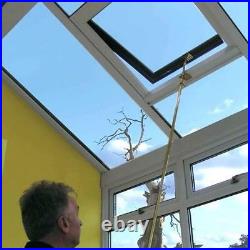 Manual Opening Flat Roof Window Skylight Roof-light Triple Glazed 1200mm x1200mm