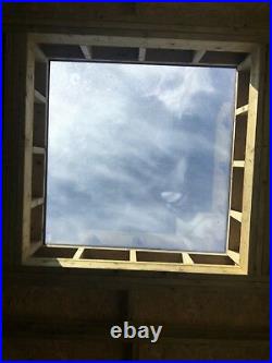 Manual Opening Flat Roof Window Skylight Roof-light Triple Glazed 800mm x 1500mm