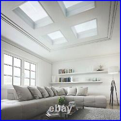 NEW Flat Roof Windows Fixed Double Glazed Skylight Flat Glass Rooflight Lantern