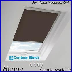 Navy Blue Blackout Fabric Skylight Blinds Made For All Velux Roof Windows