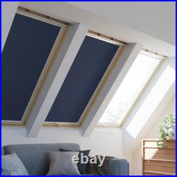 No-Drill Blackout Roller Blind compatible with VELUX Skylight Roof Windows
