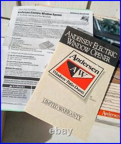 Nos Andersen Electric Window Opener Kit Awning Roof Window Skylight Sash