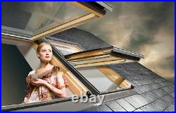 OPTILIGHT Roof Window 66 x 118cm Centre Pivot Skylight + Flashing Tile or Slate