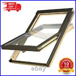 OPTILIGHT Roof Window 78 x 98cm Centre Pivot Skylight + Flashing Tile or Slate