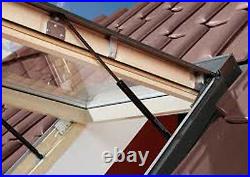 Optilight Top Hung Skylight Escape Access Roof Window 78x118cm+free flashing