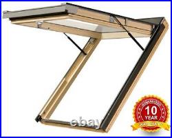 Optilight VK Timber Top Hung Exit Escape Roof Window 78 x 118cm Loft Skylight