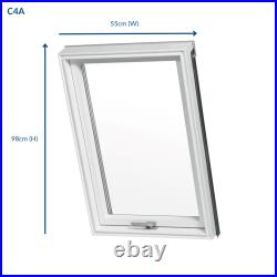 PURELITE AAY White Painted Roof Window Pine Skylight + Flashing