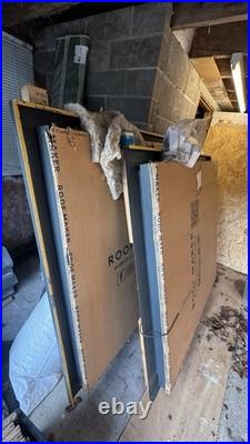 Pair Of Double Glazed Skylight/roof Light Frameless Windows For Pitched Roofs