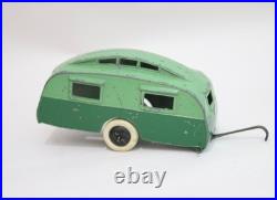 Pre-War Dinky Toys 30g Caravan with Open Skylight Roof Windows
