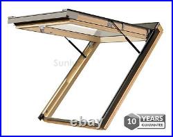 REDUCED/01 Optilight VK 78 x 98cm Timber Top Hung Exit Escape Roof Window