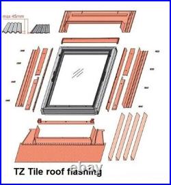 REDUCED/01 Optilight VK 78 x 98cm Timber Top Hung Exit Escape Roof Window