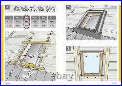 REDUCED/01 VELUX VLT Access Loft Roof Window 45x55cm Skylight Flashing Kit Inc