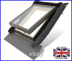 REDUCED/02 Fenstro 45x73 Double Glazed Skylight Access Roof Window+flashing