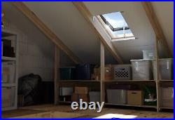 REDUCED/02 Fenstro 45x73 Double Glazed Skylight Access Roof Window+flashing