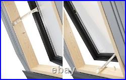 REDUCED/02 Fenstro 45x73 Double Glazed Skylight Access Roof Window+flashing