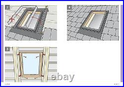 REDUCED/02 VELUX VLT Access Loft Roof Window 45x55cm Skylight Flashing Kit