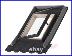 REDUCED/02 VELUX VLT Access Loft Roof Window 45x55cm Skylight Flashing Kit Inc