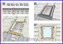 REDUCED/02 VELUX VLT Access Loft Roof Window 45x55cm Skylight Flashing Kit Inc