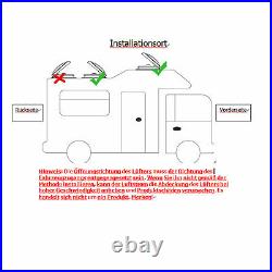 RV Caravan Motorhome Window Hatch Roof Ventilation Fan Vent Exhaust Skylight 11