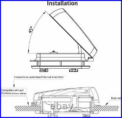 RV Roof Vent Fan Camper Skylights Ventilation Cover Motorhome Windows 11 White