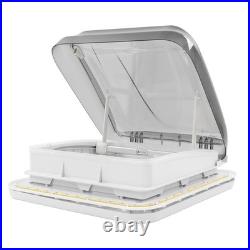 Roof Window 503x485mm Roof Window Skylight With 12V LED Light Pleated Blind NEW