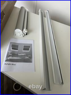 Roof Window Blackout Blind Skylight blind Black with Grey Guide Rail 1