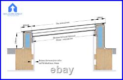 Roof Window Skylight Flat Roof Lantern Double Glazed Glass Pitched Rooflight