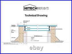 Roof Window Skylight Flat Roof Lantern Roof Light Triple Glazed + EASY CLEAN