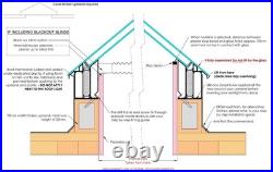 Roof lantern skylight for flat roof 1000mm x 2000mm