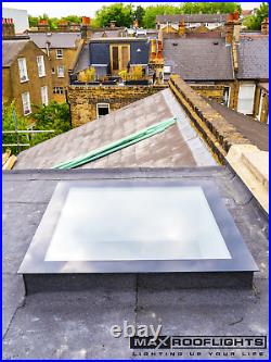 Rooflight Flat Roof Skylight Glass Glazed Lantern Window 1000 x 500mm withUpstand
