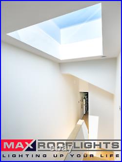 Rooflight Flat Roof Skylight Sky Light Glass Glazed Lantern Window 1000 x 500mm
