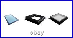 Rooflight + Rapid Kerb Upstand Bundle Triple Glazed Flat Roof Skylight Kit
