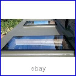 Rooflight Skylight Flat Roof Light Lantern Triple Glazed Home Windows 100x100 cm
