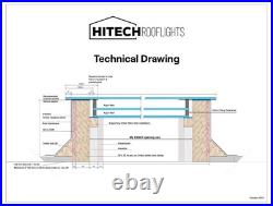 Rooflight Triple-Glazed Small Flat / Pitched Roof Skylight Easy-Clean Glass Rooflight Triple-Glazed Small Flat / Pitched Roof Skylight Easy-Clean Glass