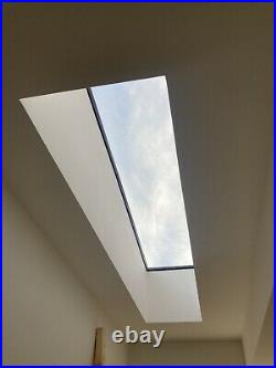 Rooflight skylight flat roof Frameless Glass Window 2000x600mm