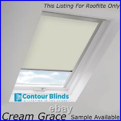 Rooflite Skylight Roof Window Blinds Blackout Easy to Fit White Grey Cream Red