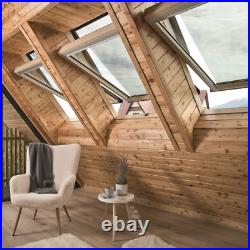 Roto Pitched Roof Window Center-Pivot Natural Timber Different sizes