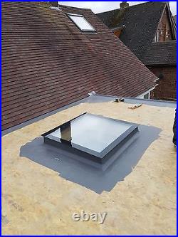 SKYLIGHT Flat Roof light, Triple Glazed Self-Clean 800mm x 1000mm Own Kerb