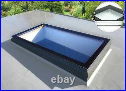 SKYLIGHT ROOF WINDOW TRIPLE GLAZED SELF CLEANING + EASY FIT KERB 1000X2500mm