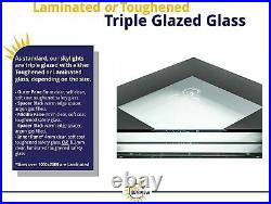 SKYLIGHT ROOF WINDOW TRIPLE GLAZED SELF CLEANING + EASY FIT KERB 500mm x 500mm