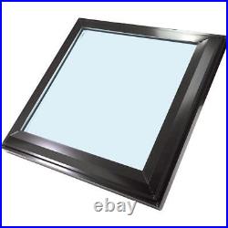 SUN-TEK Fixed Skylights 22-1/2X22-1/2 Curb Mount With Tempered Glass Bronze