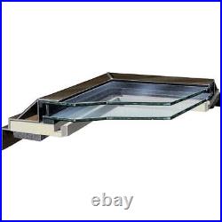 SUN-TEK Fixed Skylights 22-1/2X22-1/2 Curb Mount With Tempered Glass Bronze